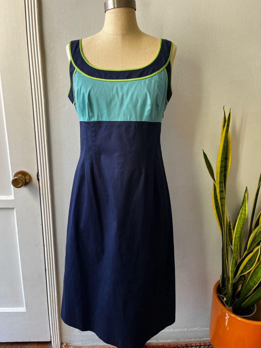 Boden• 100% Cotton• Colorblock Dress